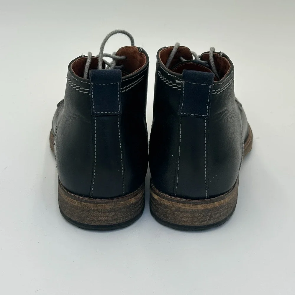 Travelin Outdoor Mens Leather Chukka Boots Black EUR 43 US 9.5 Ankle Shoes